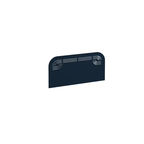 Offset Acoustic Desktop Screen - 800mm - Dark Blue